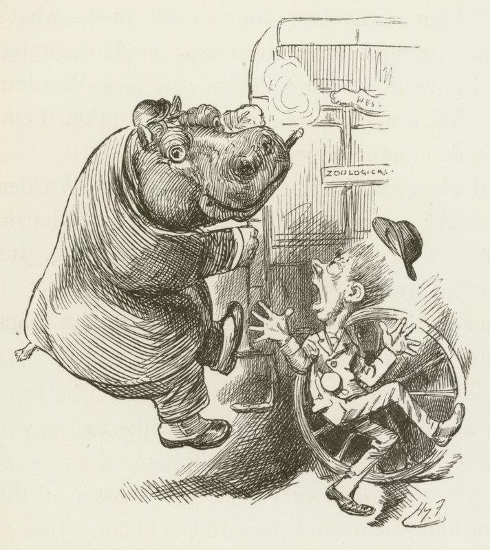 Illustrasjon for Sylvie og Bruno av Lewis Carroll av Harry Furniss