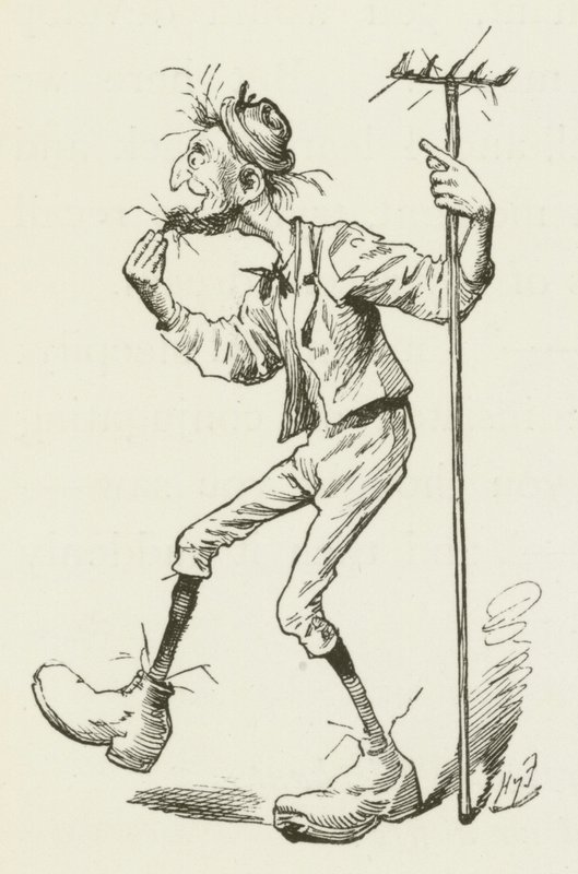 Illustrasjon for Sylvie og Bruno av Lewis Carroll av Harry Furniss