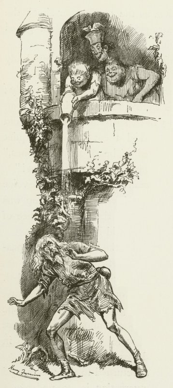 Illustrasjon for Sylvie og Bruno av Lewis Carroll av Harry Furniss