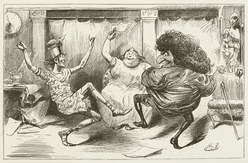 Illustrasjon for Sylvie og Bruno av Lewis Carroll av Harry Furniss