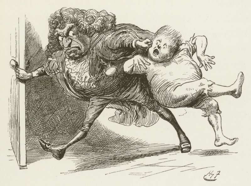 Illustrasjon for Sylvie og Bruno av Lewis Carroll av Harry Furniss