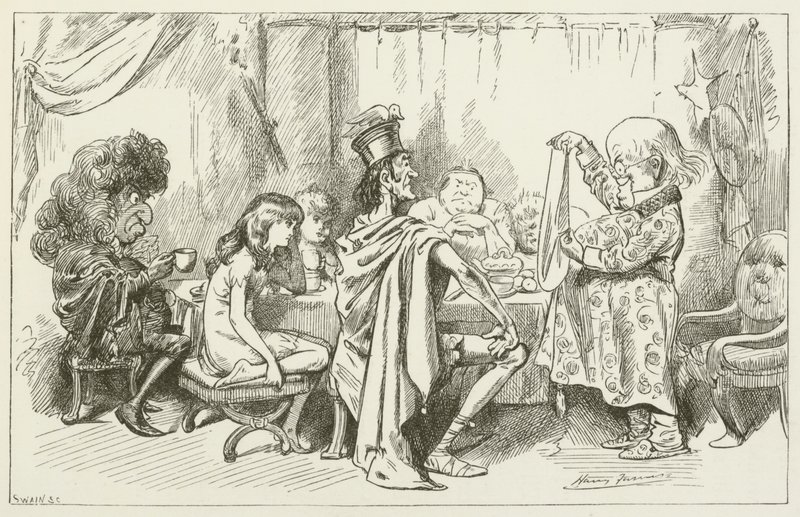 Illustrasjon for Sylvie og Bruno av Lewis Carroll av Harry Furniss