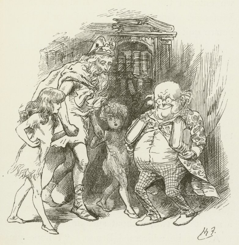 Illustrasjon for Sylvie og Bruno av Lewis Carroll av Harry Furniss