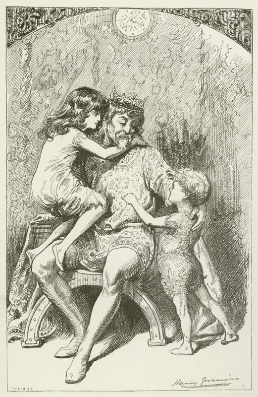 Illustrasjon for Sylvie og Bruno av Lewis Carroll av Harry Furniss