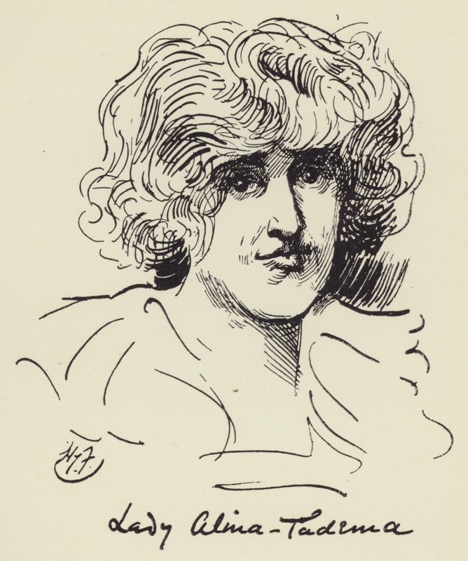 Lady Alma Tadema av Harry Furniss