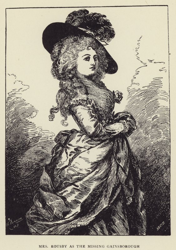 Fru Rousby som den savnede Gainsborough av Harry Furniss