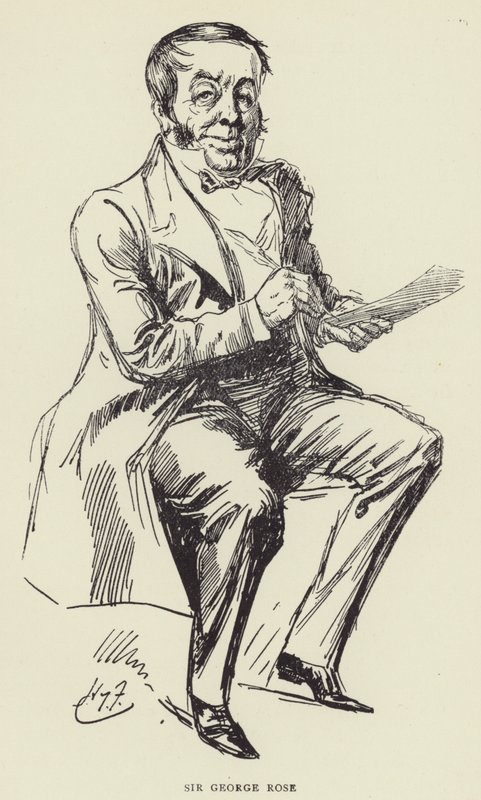 Sir George Rose av Harry Furniss