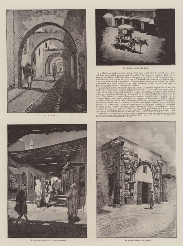 Scener av Tripoli av Harry Hamilton Johnston