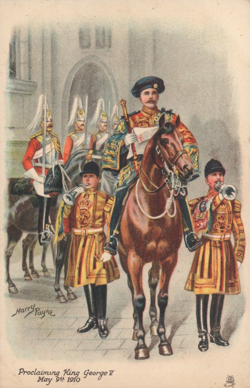 Å proklamere kong George V av Harry and Arthur Charles Payne