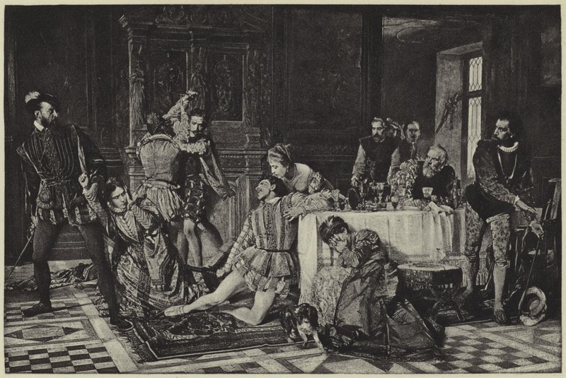 The Avenger of his Honor (fotogravyr) av Heinrich von Angeli