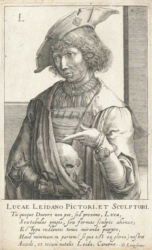 Lucas van Leyden , nederlandsk gravør og maler av Hendrik I Hondius