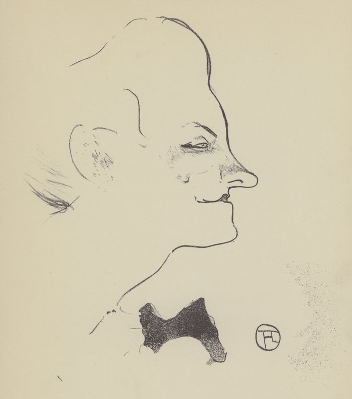 Yvette gilbert av Henri de Toulouse Lautrec
