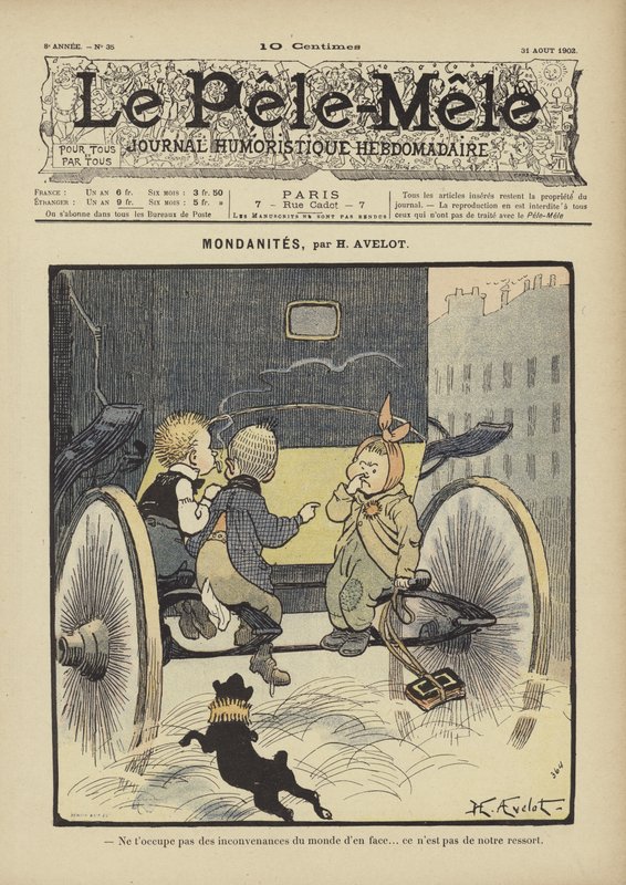 Mondanitter. Illustrasjon for Le Pele-Mele, 1902 av Henri Avelot