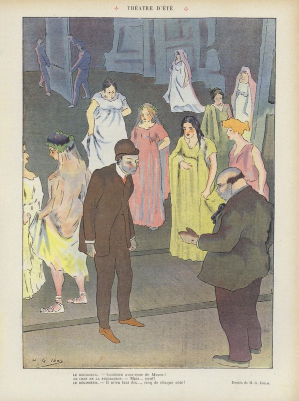 Illustrasjon for Le Rire av Henri Gabriel Ibels