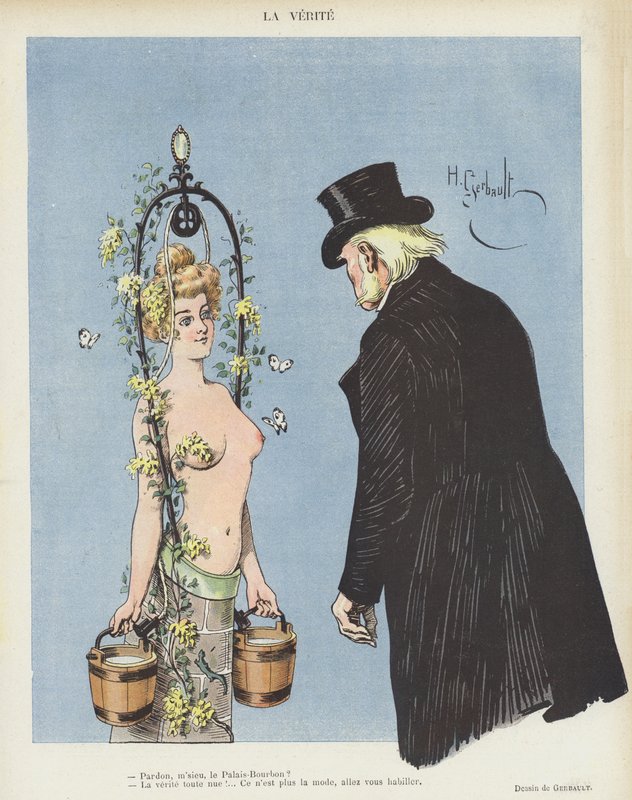 Illustrasjon for Le Rire (farge litho) av Henri Gerbault