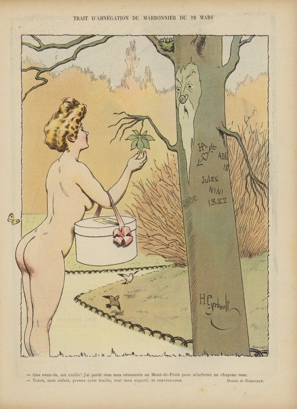 Illustrasjon for Le Rire (farge litho) av Henri Gerbault