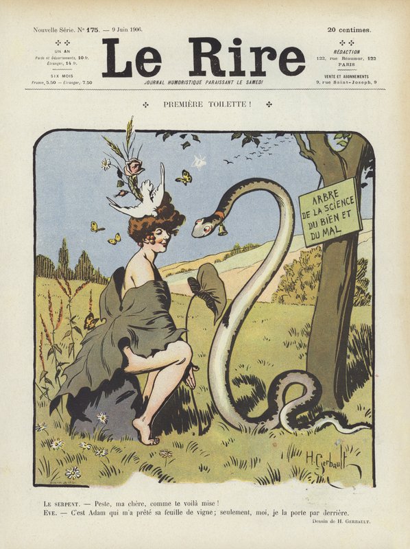 Illustrasjon for Le Rire (farge litho) av Henri Gerbault