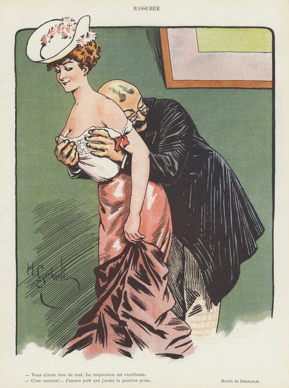 Illustrasjon for Le Rire (farge litho) av Henri Gerbault