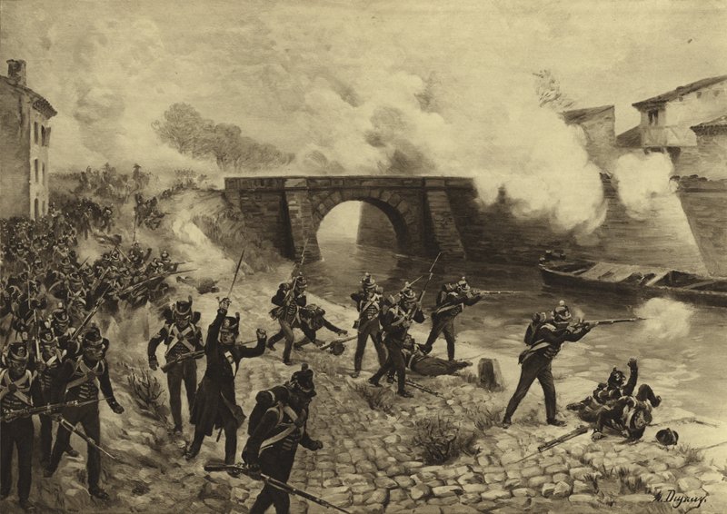 Slaget ved Toulouse, 1814 (gravyr) av Henri Louis Dupray