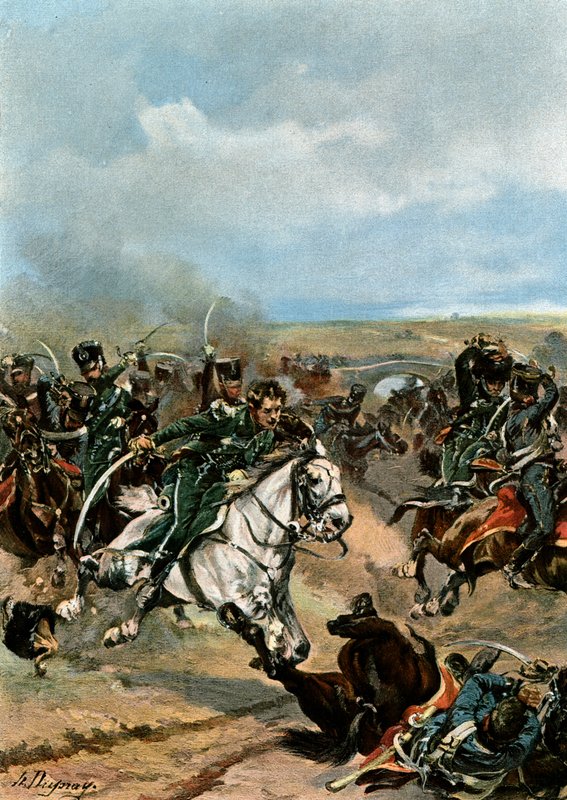 Heltemot av offiserene til den 20. Chasseurs av Henri Louis Dupray