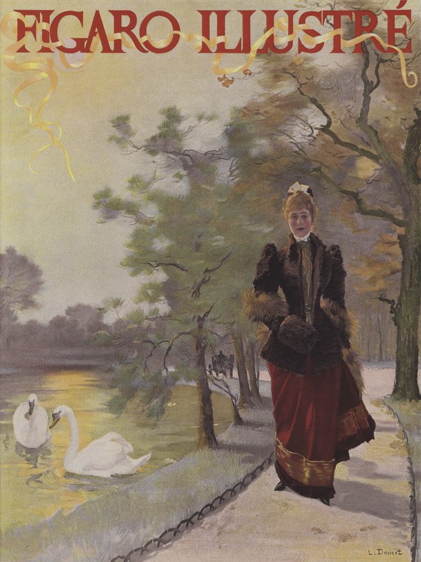 Forside av Le Figaro Illustre, februar 1891 av Henri Lucien Doucet