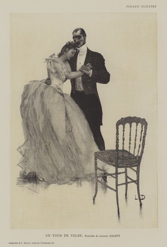 Un Tour de Valse, novelle av Ludovic Halevy av Henri Lucien Doucet