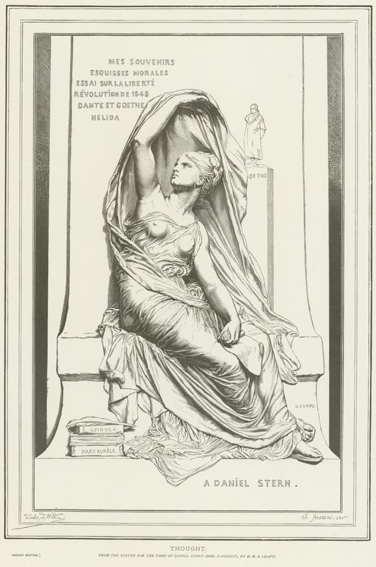 Allegory of Thought av Henri Michel Antoine Chapu
