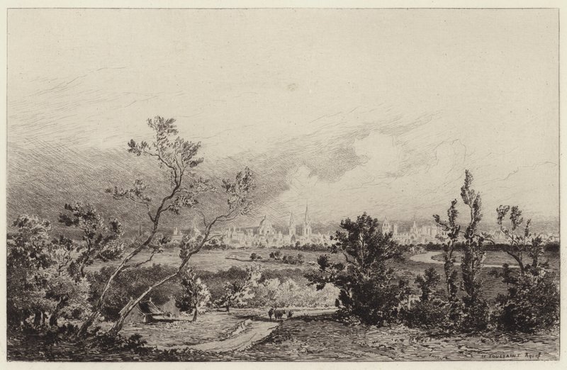 Generell utsikt over Oxford av Henri Toussaint