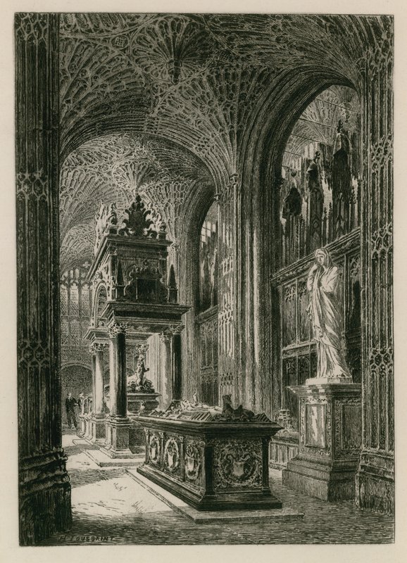 Interiøret i Westminster Abbey av Henri Toussaint