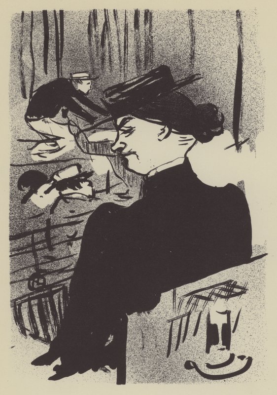 En tilskuer av Henri de Toulouse Lautrec
