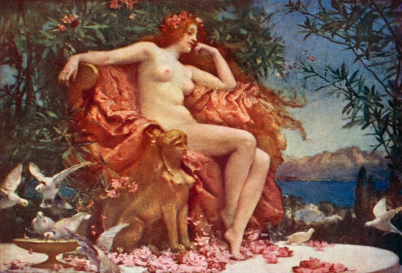 Venus på tronen av Henrietta Rae