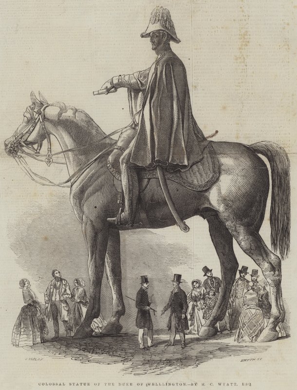 Kolossal statue av hertugen av Wellington, av MC Wyatt, Esquire av Henry Anelay