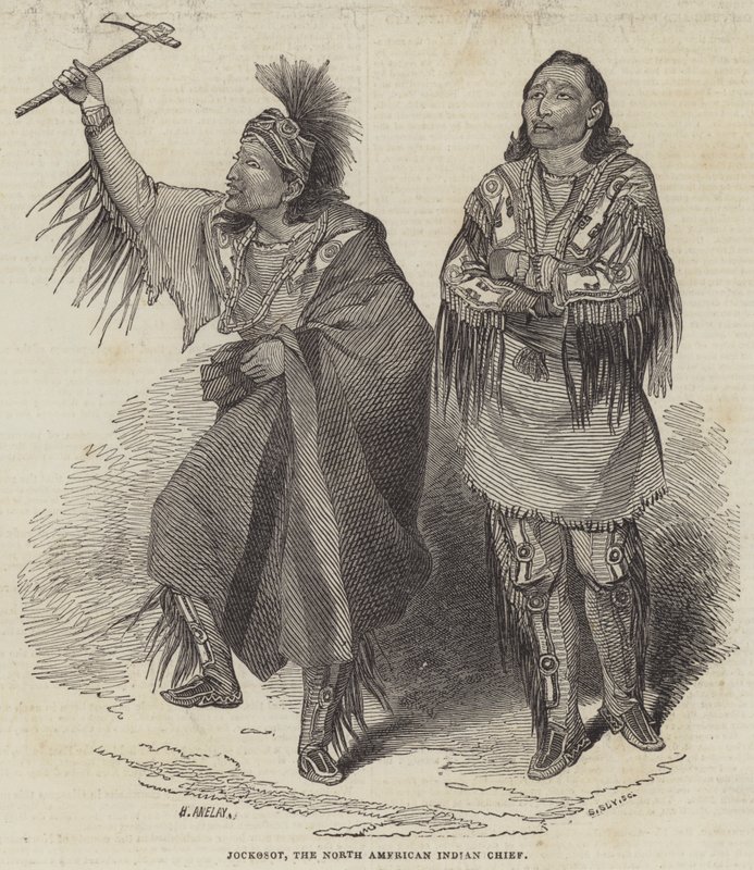 Jockosot, den nordamerikanske indianersjefen av Henry Anelay