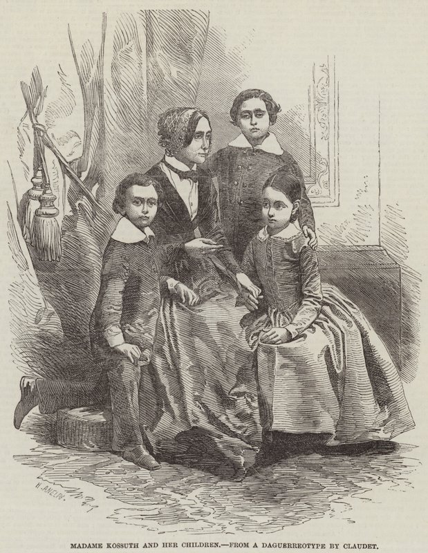 Madame Kossuth og hennes barn av Henry Anelay