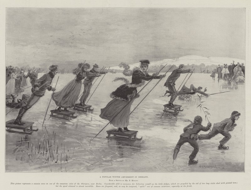 En populær vinterfornøyelse i Tyskland av Henry Charles Seppings Wright