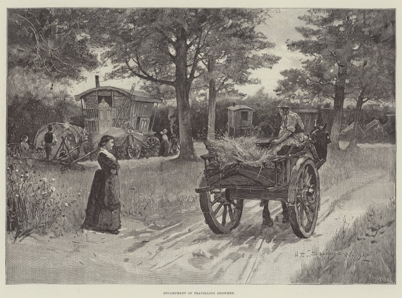 Leir av reisende showmenn av Henry Charles Seppings Wright