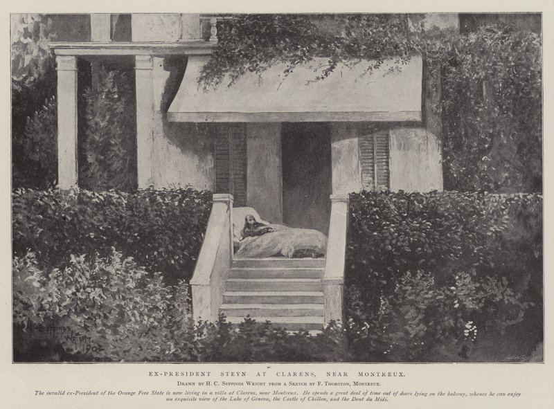 Ekspresident Steyn i Clarens, nær Montreux av Henry Charles Seppings Wright
