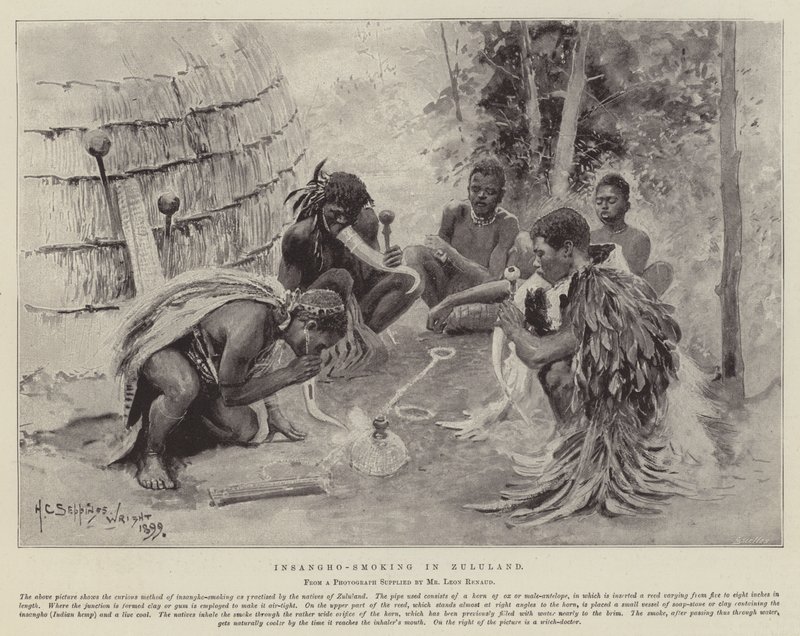 Insangho-røyking i Zululand av Henry Charles Seppings Wright