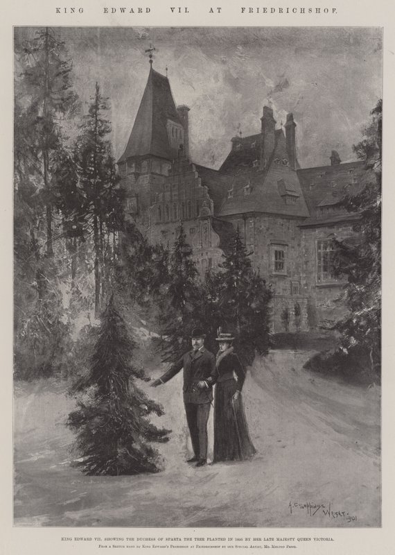 Kong Edward VII på Friedrichshof av Henry Charles Seppings Wright