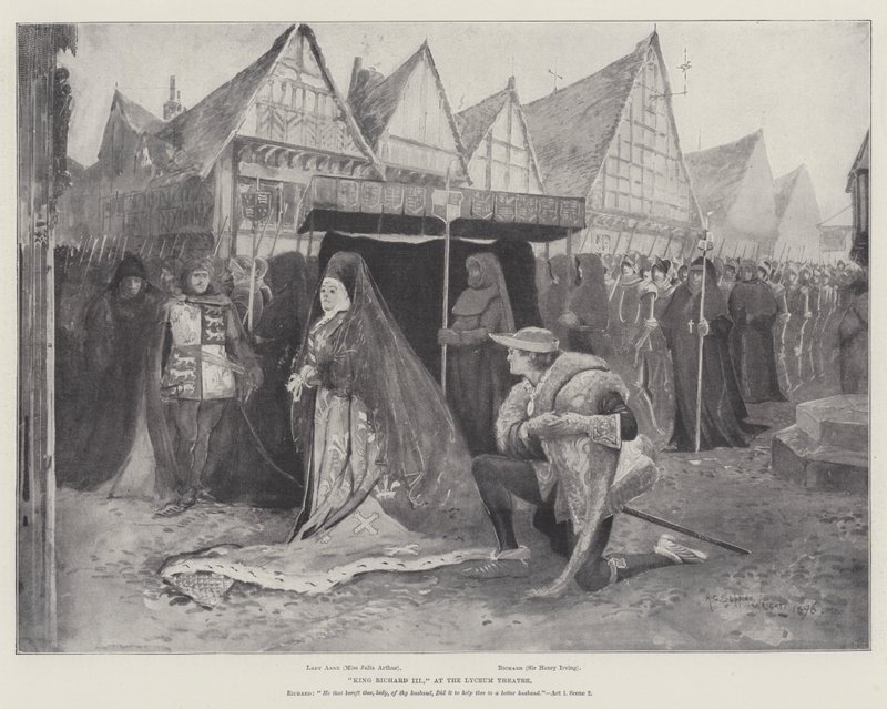 Kong Richard III, på Lyceum Theatre av Henry Charles Seppings Wright
