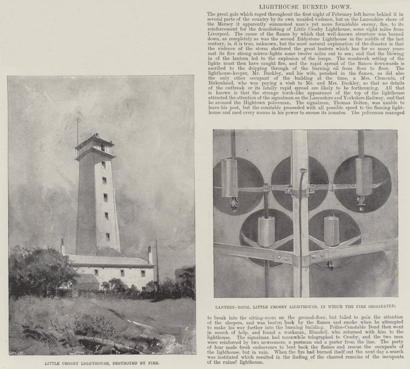 Fyret brant ned av Henry Charles Seppings Wright