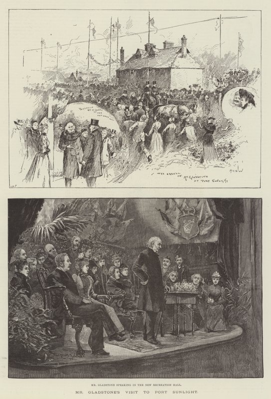 Mr Gladstones besøk til Port Sunlight av Henry Charles Seppings Wright