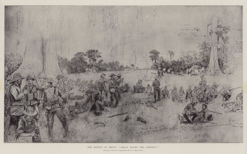 Slaget ved Benin, Rally rundt admiralen! av Henry Charles Seppings Wright