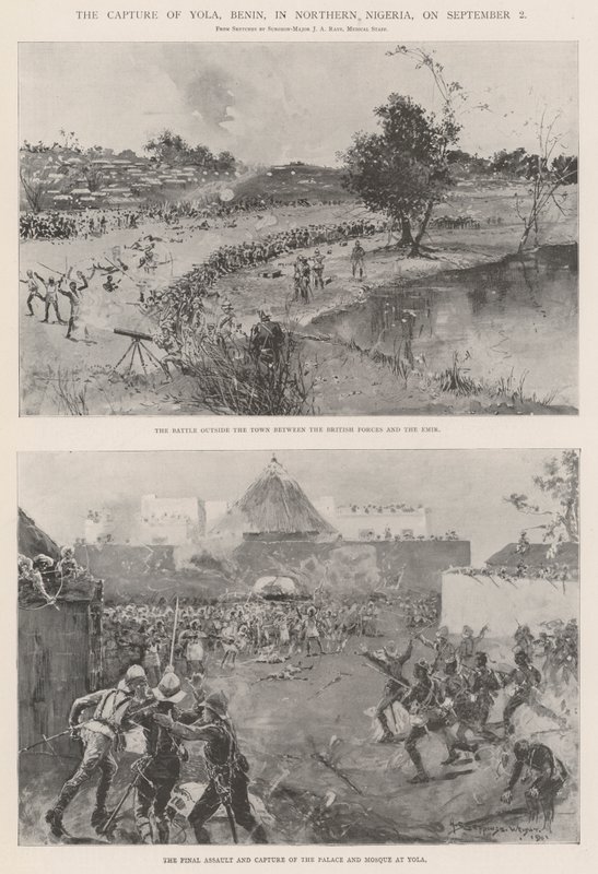Fangsten av Yola, Benin, i Nord-Nigeria, 2. september av Henry Charles Seppings Wright