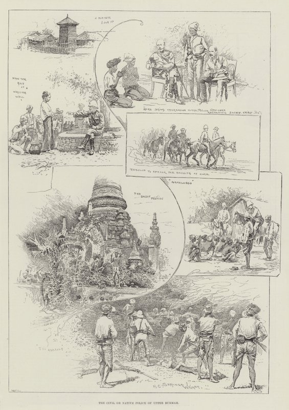Det sivile eller innfødte politiet i Øvre Burmah av Henry Charles Seppings Wright