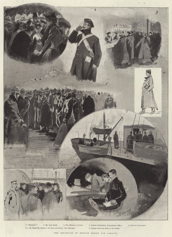 De britiske troppenes avgang til Ashanti av Henry Charles Seppings Wright