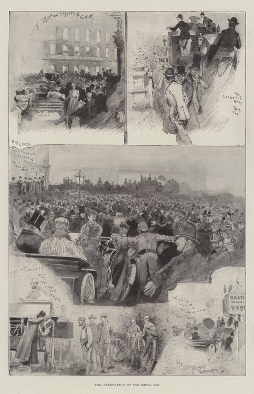 Innvielsen av motorbilen av Henry Charles Seppings Wright