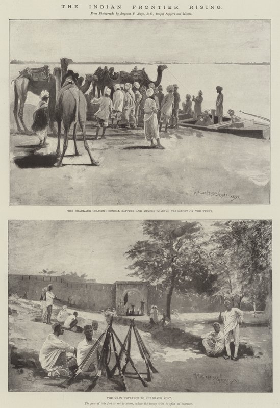 Den indiske grensen stiger av Henry Charles Seppings Wright