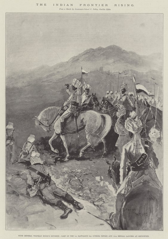 Den indiske grensen stiger av Henry Charles Seppings Wright