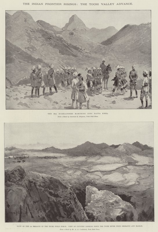 The Indian Frontier Risings, Tochi Valley Advance av Henry Charles Seppings Wright